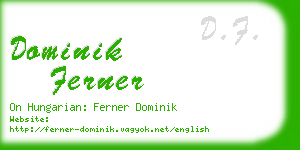 dominik ferner business card